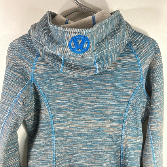 Lululemon Scuba Hoodie Stretch Women’s Sz 4 Blue Gray Full Zip Thumbholes W4A62S - Picture 13 of 15
